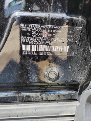 2T3ZFREVXFW157473 - 2015 TOYOTA RAV4 LE BLACK photo 14