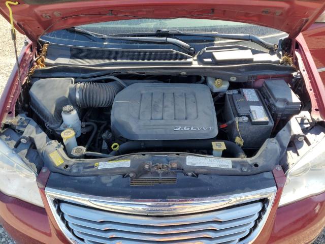 2C4RC1CG8CR136948 - 2012 CHRYSLER TOWN & COU TOURING L RED photo 12