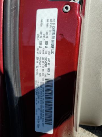 2C4RC1CG8CR136948 - 2012 CHRYSLER TOWN & COU TOURING L RED photo 13