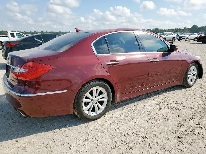 KMHGC4DDXCU177934 - 2012 HYUNDAI GENESIS 3.8L 勃艮第红 照片 3