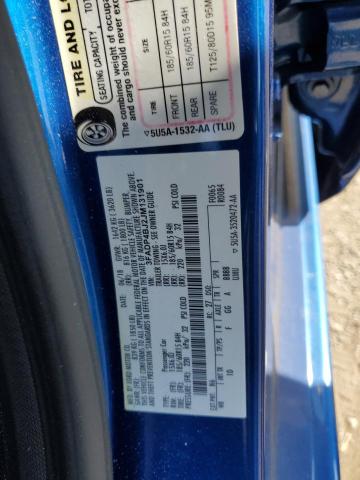 3FADP4BJ2JM131901 - 2018 FORD FIESTA SE BLUE photo 12