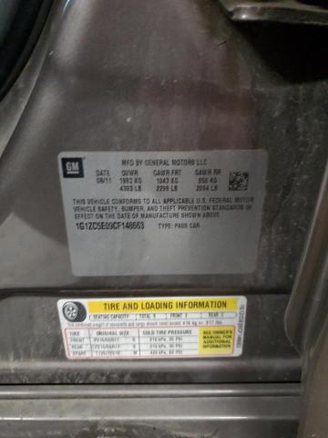 1G1ZC5E09CF148663 - 2012 CHEVROLET MALIBU 1LT თაფლისფერი ფოტო 13