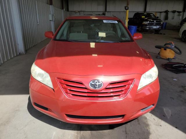 4T1BE46K77U054985 - 2007 TOYOTA CAMRY CE RED photo 5