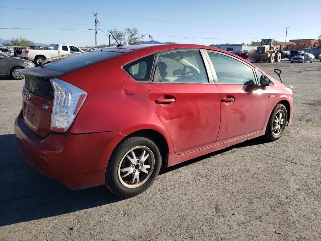 JTDKN3DU6A0172351 - 2010 TOYOTA PRIUS RED photo 3