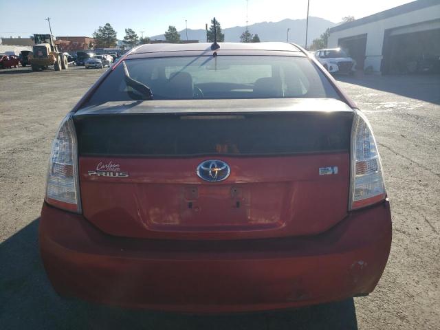 JTDKN3DU6A0172351 - 2010 TOYOTA PRIUS RED photo 6