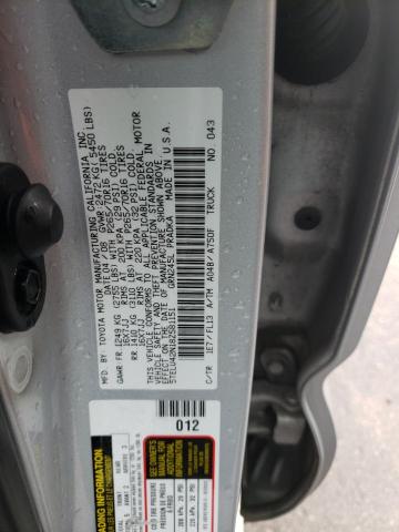 5TELU42N18Z581151 - 2008 TOYOTA TACOMA DOUBLE CAB 银色 照片 12