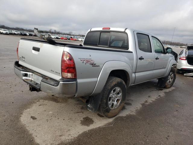 5TELU42N18Z581151 - 2008 TOYOTA TACOMA DOUBLE CAB 银色 照片 3