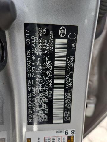 JTNB11HK8J3034457 - 2018 TOYOTA CAMRY L SILVER photo 13