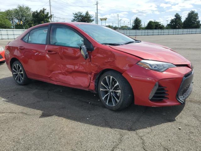 2T1BURHE9HC774461 - 2017 TOYOTA COROLLA L RED photo 4
