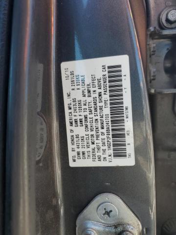 1HGCP2F86BA040700 - 2011 HONDA ACCORD EXL Gri fotoğraf 12
