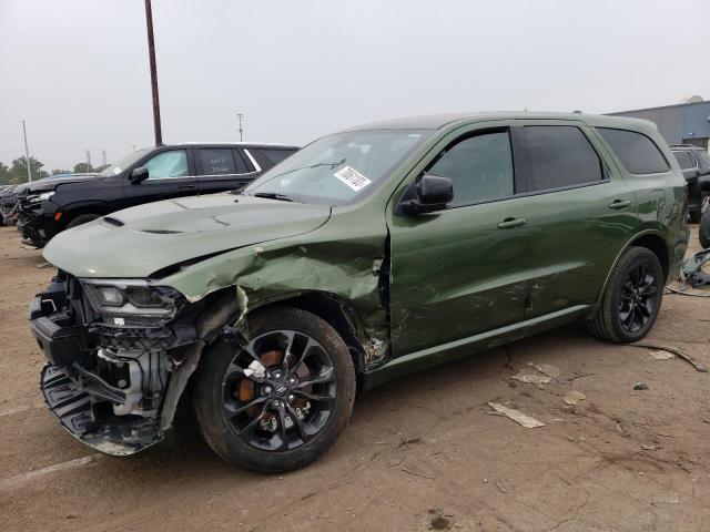 1C4RDJDG8MC865263 - 2021 DODGE DURANGO GT GREEN photo 1