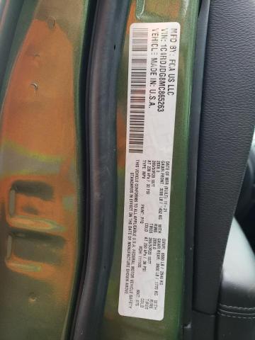 1C4RDJDG8MC865263 - 2021 DODGE DURANGO GT GREEN photo 14