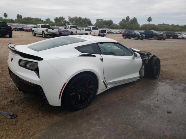 1G1YP2D67K5601462 - 2019 CHEVROLET CORVETTE Z06 1LZ WHITE photo 3