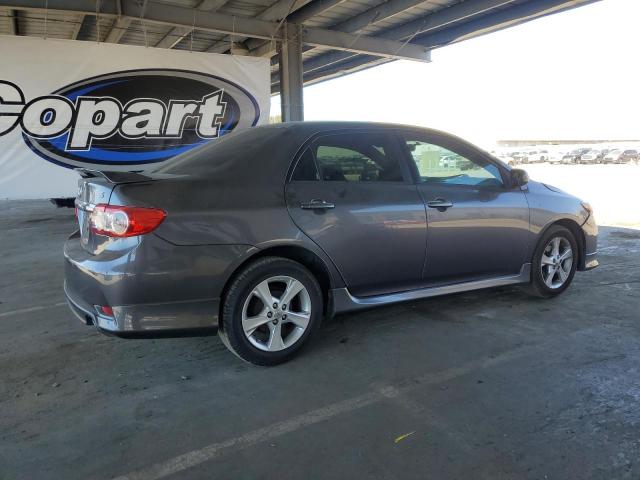 5YFBU4EE8CP004655 - 2012 TOYOTA COROLLA BASE Szary zdjęcie 3