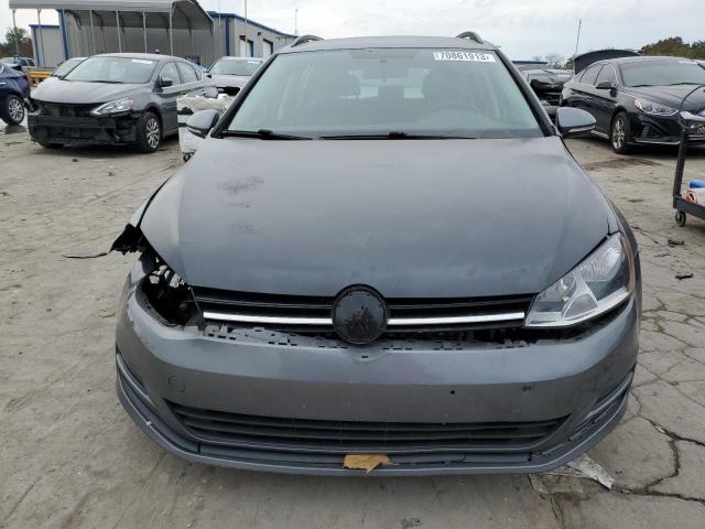 3VWC17AUXFM501193 - 2015 VOLKSWAGEN GOLF SPORT S GRAY photo 5