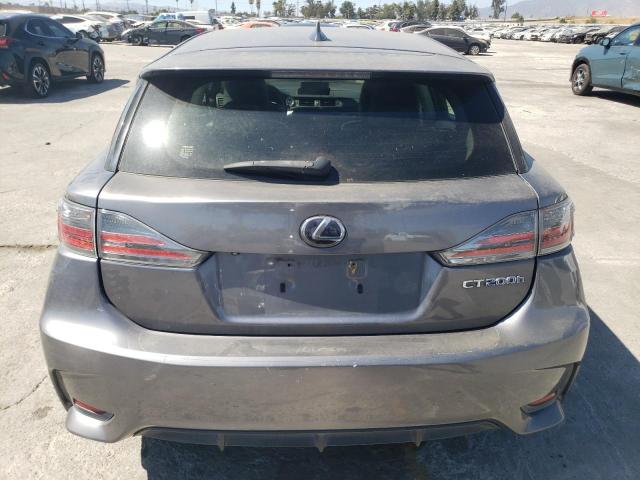 JTHKD5BH3E2178542 - 2014 LEXUS CT 200 GRAY photo 6