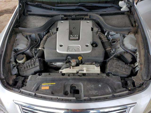 JN1CV6AP2DM725744 - 2013 INFINITI G37 BASE ვერცხლისფერი ფოტო 11