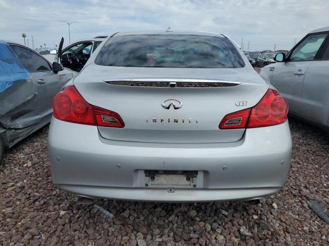 JN1CV6AP2DM725744 - 2013 INFINITI G37 BASE ვერცხლისფერი ფოტო 6