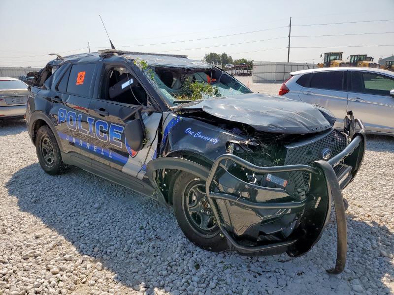 1FM5K8AC9RGA47423 - 2024 FORD EXPLORER POLICE INTERCEPTOR Սև լուսանկար 4