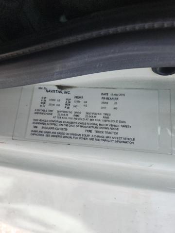 3HSDJAPR1GN109729 - 2016 INTERNATIONAL PROSTAR WHITE photo 10