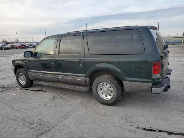 1FMNU40S02EA86012 - 2002 FORD EXCURSION XLT GREEN photo 2