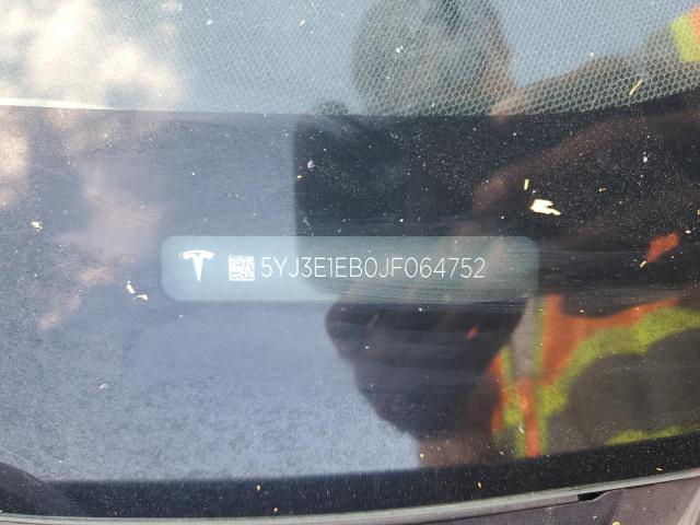 5YJ3E1EB0JF064752 - 2018 TESLA MODEL 3 Mavi foto 12