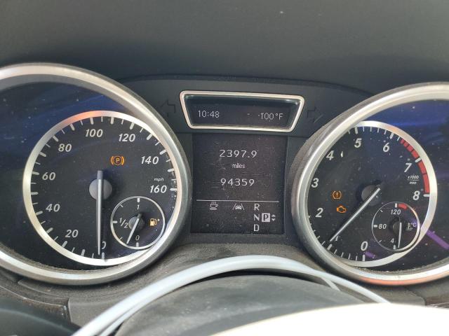 4JGDA5HB3CA022358 - 2012 MERCEDES-BENZ ML 350 4MATIC SILVER photo 9