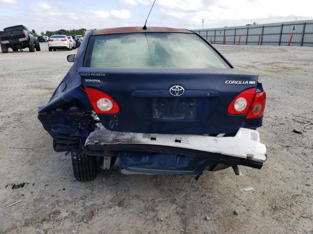 JTDBR32E870102195 - 2007 TOYOTA COROLLA CE Bleu photo 6