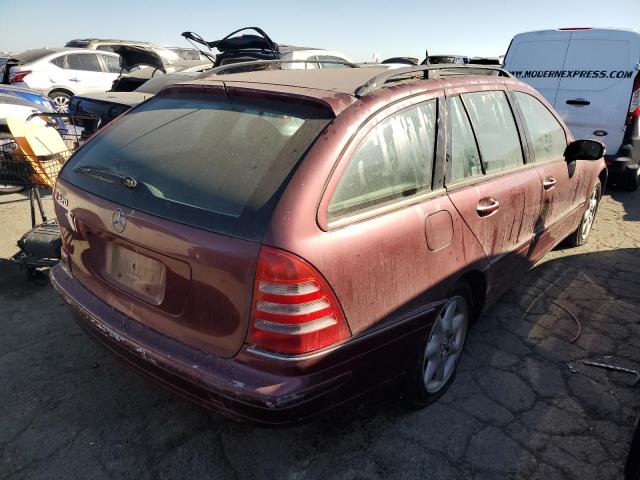 WDBRH64J62F186518 - 2002 MERCEDES-BENZ C 320 BURGUNDY photo 3