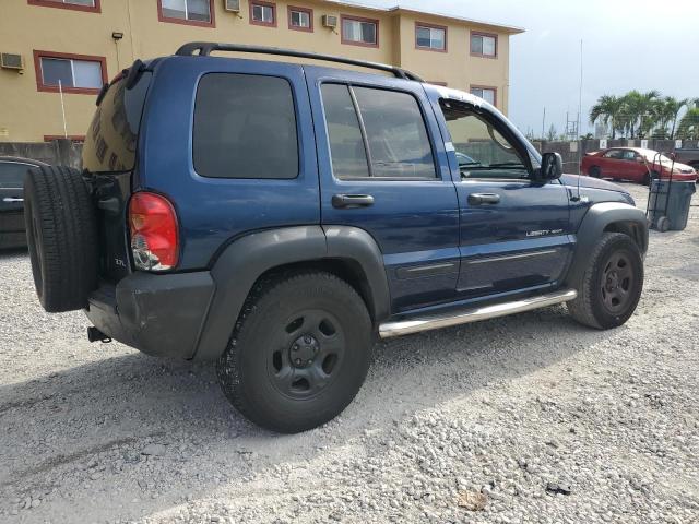 1J8GL48K13W635791 - 2003 JEEP LIBERTY SPORT BLUE photo 3