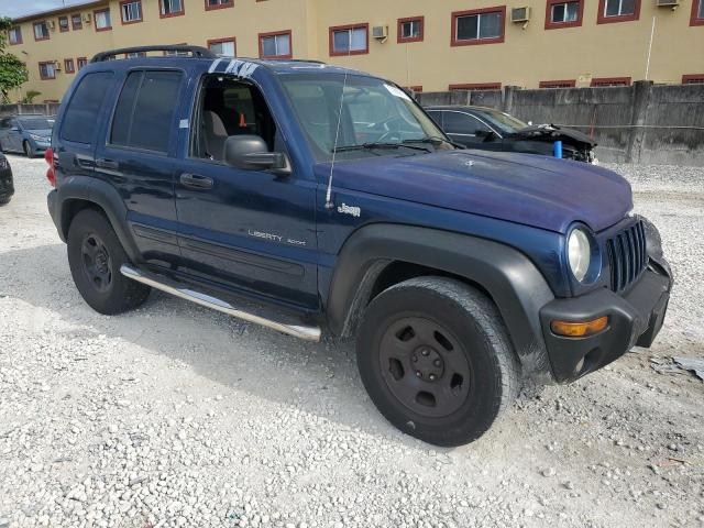 1J8GL48K13W635791 - 2003 JEEP LIBERTY SPORT BLUE photo 4