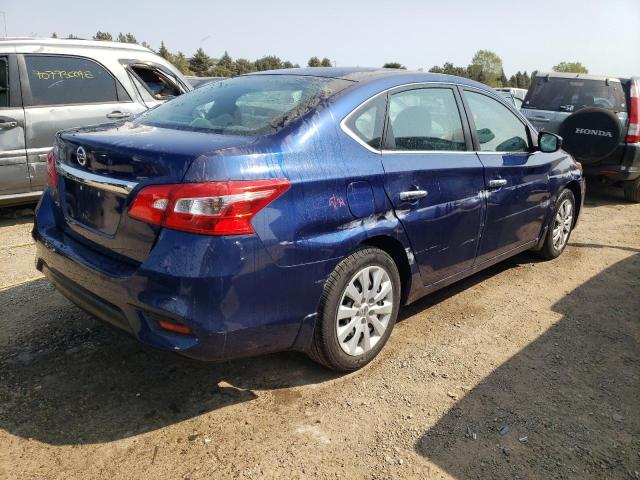 3N1AB7AP0HY334665 - 2017 NISSAN SENTRA S BLUE photo 3