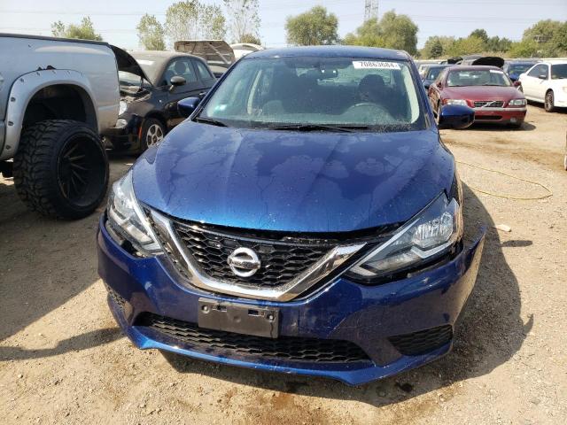 3N1AB7AP0HY334665 - 2017 NISSAN SENTRA S BLUE photo 5