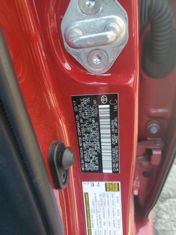 JTDKARFP4H3018736 - 2017 TOYOTA PRIUS PRIM Қызыл фото 12