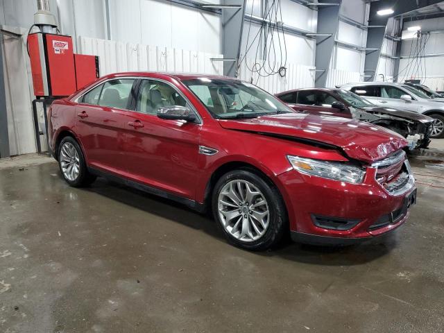 1FAHP2F87DG102079 - 2013 FORD TAURUS LIMITED RED photo 4