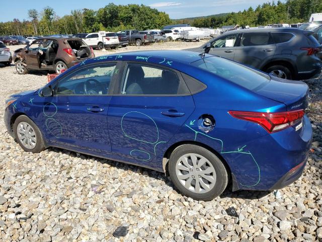 3KPC24A67LE106992 - 2020 HYUNDAI ACCENT SE BLUE photo 2