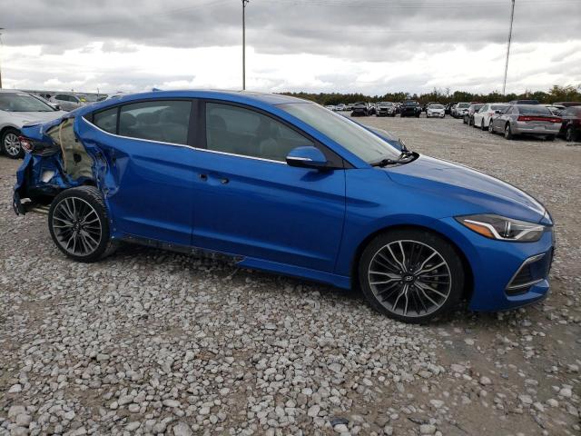 KMHD04LB0JU577168 - 2018 HYUNDAI ELANTRA SPORT BLUE photo 4