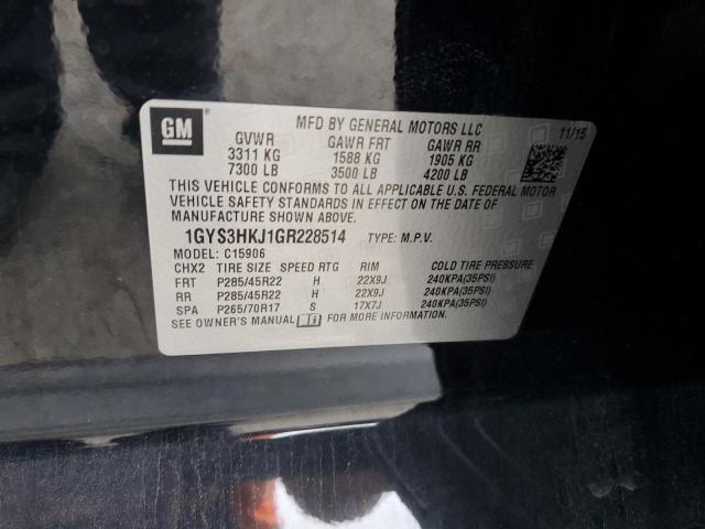 1GYS3HKJ1GR228514 - 2016 CADILLAC ESCALADE ESV LUXURY BLACK photo 13