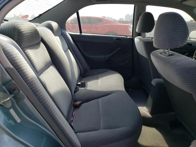 2HGEJ6618YH576742 - 2000 HONDA CIVIC BASE TURQUOISE photo 10