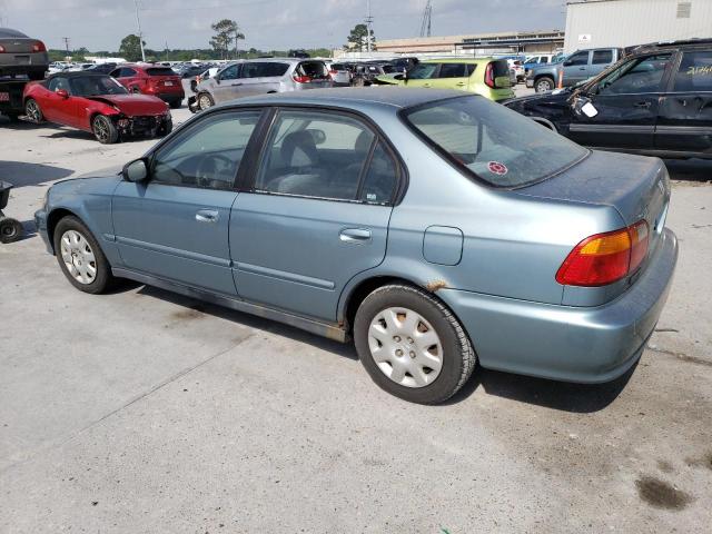 2HGEJ6618YH576742 - 2000 HONDA CIVIC BASE TURQUOISE photo 2