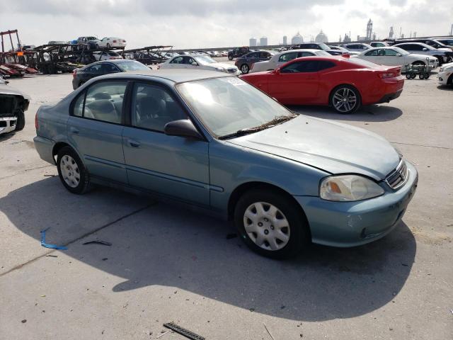 2HGEJ6618YH576742 - 2000 HONDA CIVIC BASE TURQUOISE photo 4