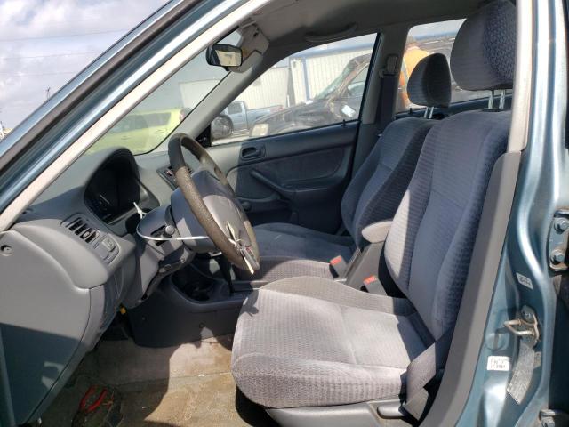 2HGEJ6618YH576742 - 2000 HONDA CIVIC BASE TURQUOISE photo 7