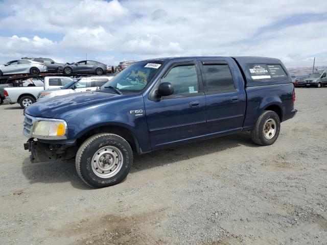 1FTRW07633KB14583 - 2003 FORD F150 SUPERCREW BLUE photo 1