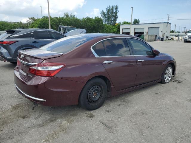 1HGCR2F58HA041615 - 2017 HONDA ACCORD SPORT BURGUNDY photo 3