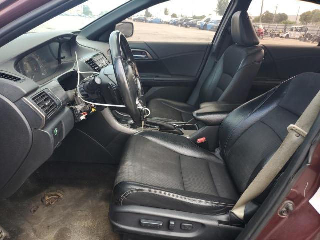 1HGCR2F58HA041615 - 2017 HONDA ACCORD SPORT BURGUNDY photo 7