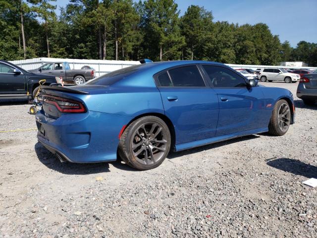 2C3CDXGJ8LH216188 - 2020 DODGE CHARGER SCAT PACK BLUE photo 3