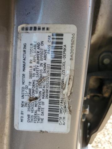 1NXBR32E23Z126121 - 2003 TOYOTA COROLLA CE თაფლისფერი ფოტო 12