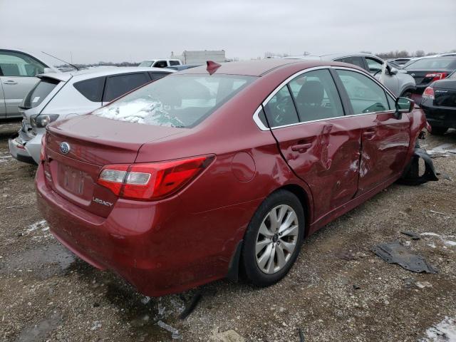 4S3BNBC62G3008079 - 2016 SUBARU LEGACY 2.5I PREMIUM RED photo 3