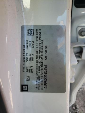 1G4PP5SK2D4239906 - 2013 BUICK VERANO WHITE photo 12