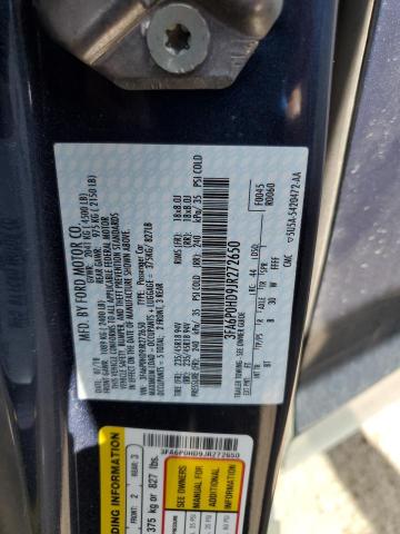 3FA6P0HD9JR272650 - 2018 FORD FUSION SE Көк фото 13